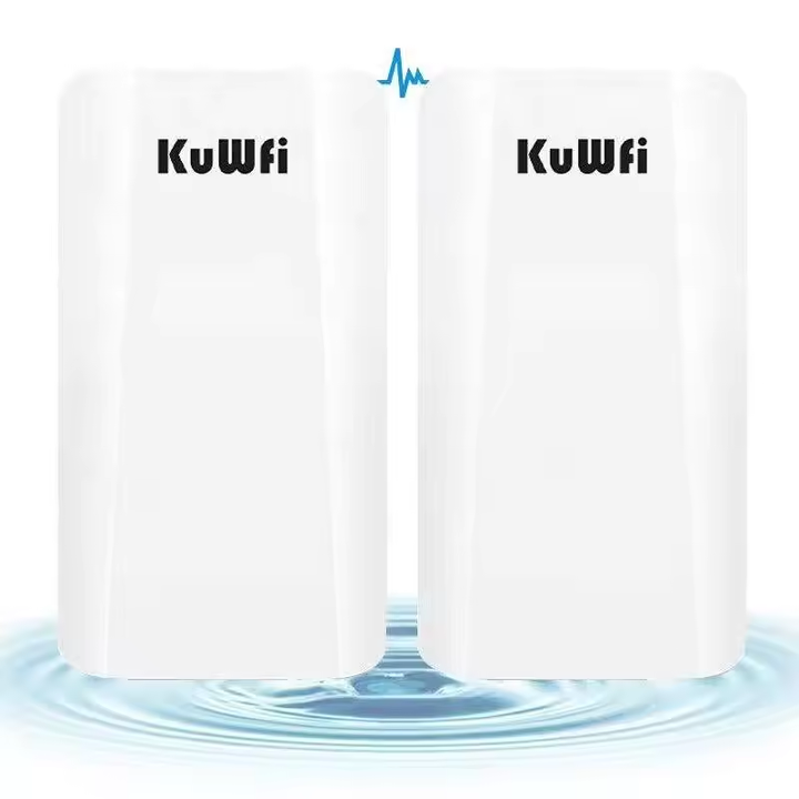 2 шт. Бездротовий міст KuWFi 1-2 км 2.4G 300 Мбіт/с B401 CPE Ретранслятор Зовнішня точка доступу