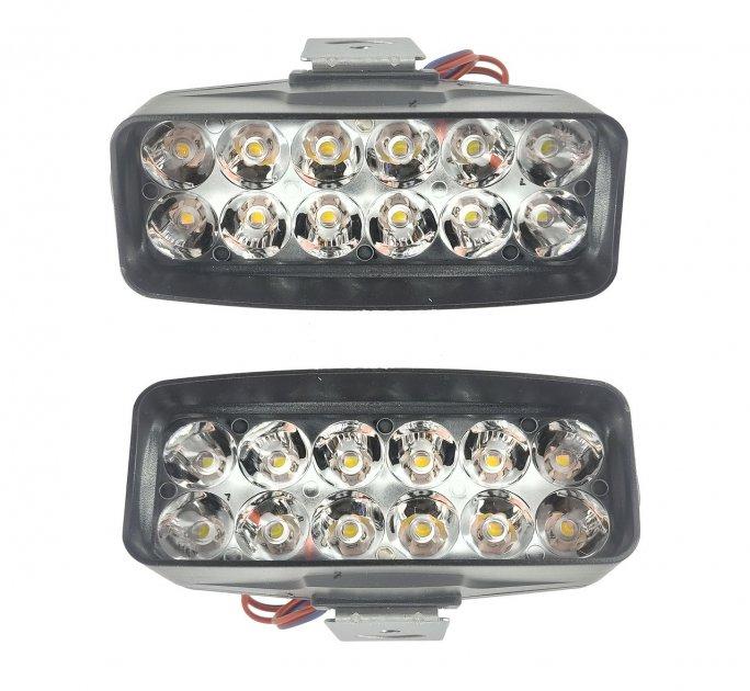 Фара Балка LED (протимотунка) світлодіодна L-22 (12 світлодіодів)білий 18 ват 12-24V00 K LED