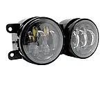 Світлодіодні протитуманні фари Led 7 лінз кругла 90 мм 100 W 3,5" Рено, Форд, Опель 2 режими, фото 6