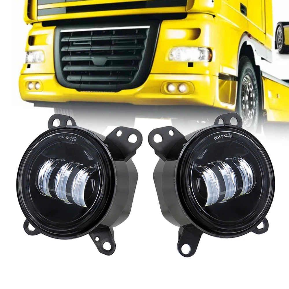 ФАРА ПРОТИВОТИМНА DAF XF 105 DRL БІЛИЙ +ЖІЛТИЙ LED 24V КОМПЛЕКТ 2 ШТ, фото 1