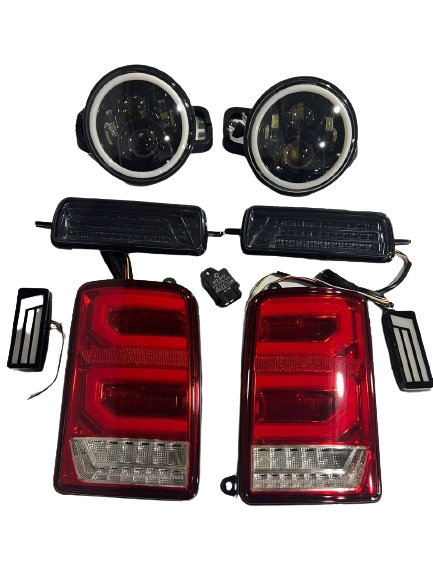 Комплект оптики для ваз 2121 21213 21214 Нива Range Rover + Lexus RED, фото 1