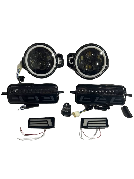 Комплект оптики для ваз 2121 21213 21214 Black тип LLL, фото 1