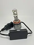 Світлодіодні міні лінзи Led H11 H8/H9/H16 CSP 12000LM 6000K 12-24 V з вентилятором 76W комплект, фото 3