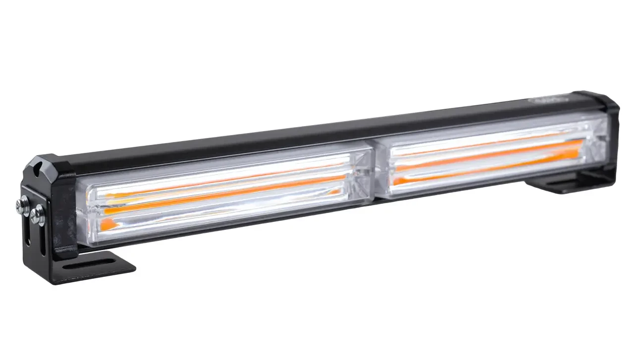Стробоскоп LED Синій 2 секції 12 В/24 В (32 смx4.5 смx6.5 см) + пульт, 14 варіантів СИНЕЙ СПШКИ, led діоди COB