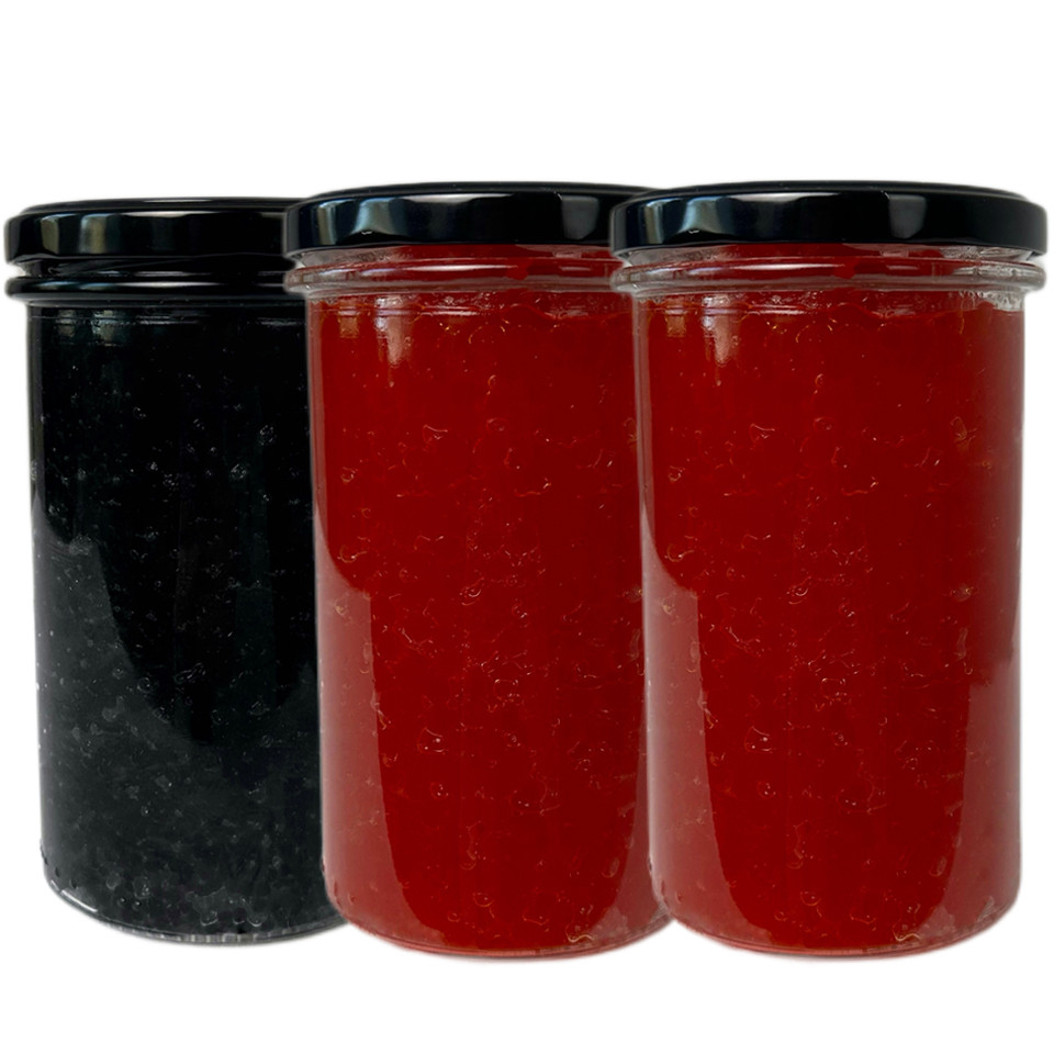 Икорный Продукт "Ікра Горбуша/Чорна" 3*500 г Акція 1+1=3