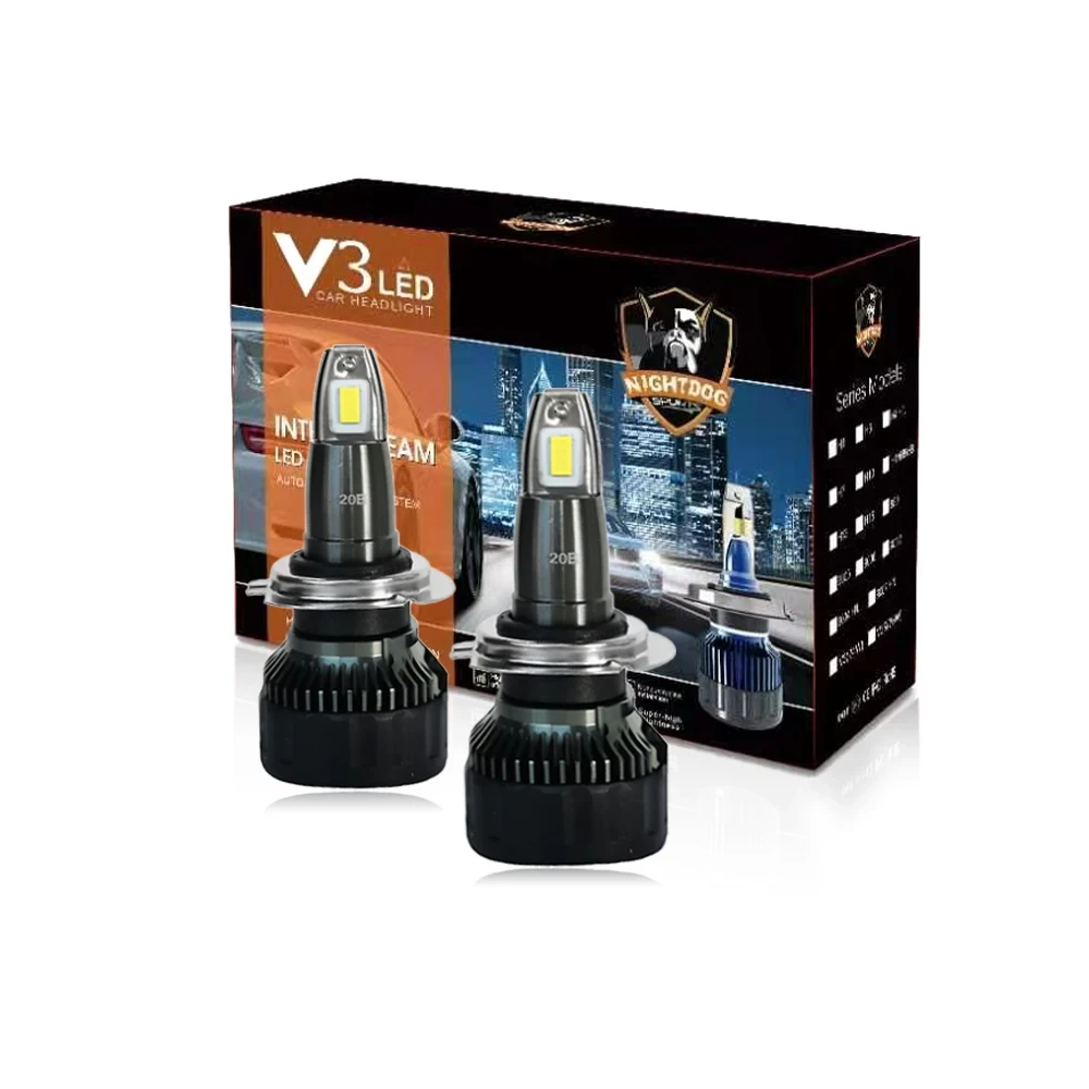 Комплект LED ламп V3 HeadLight H4 9v-36v 70W 6500K К, фото 1