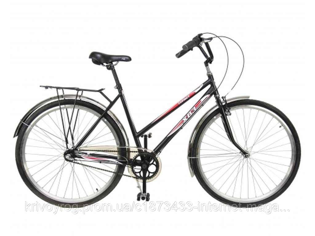 Велосипед 3 швидкості дор.28 вiдкр.рама 283 W чорний 111-471 ТМ ХВЗ, фото 1