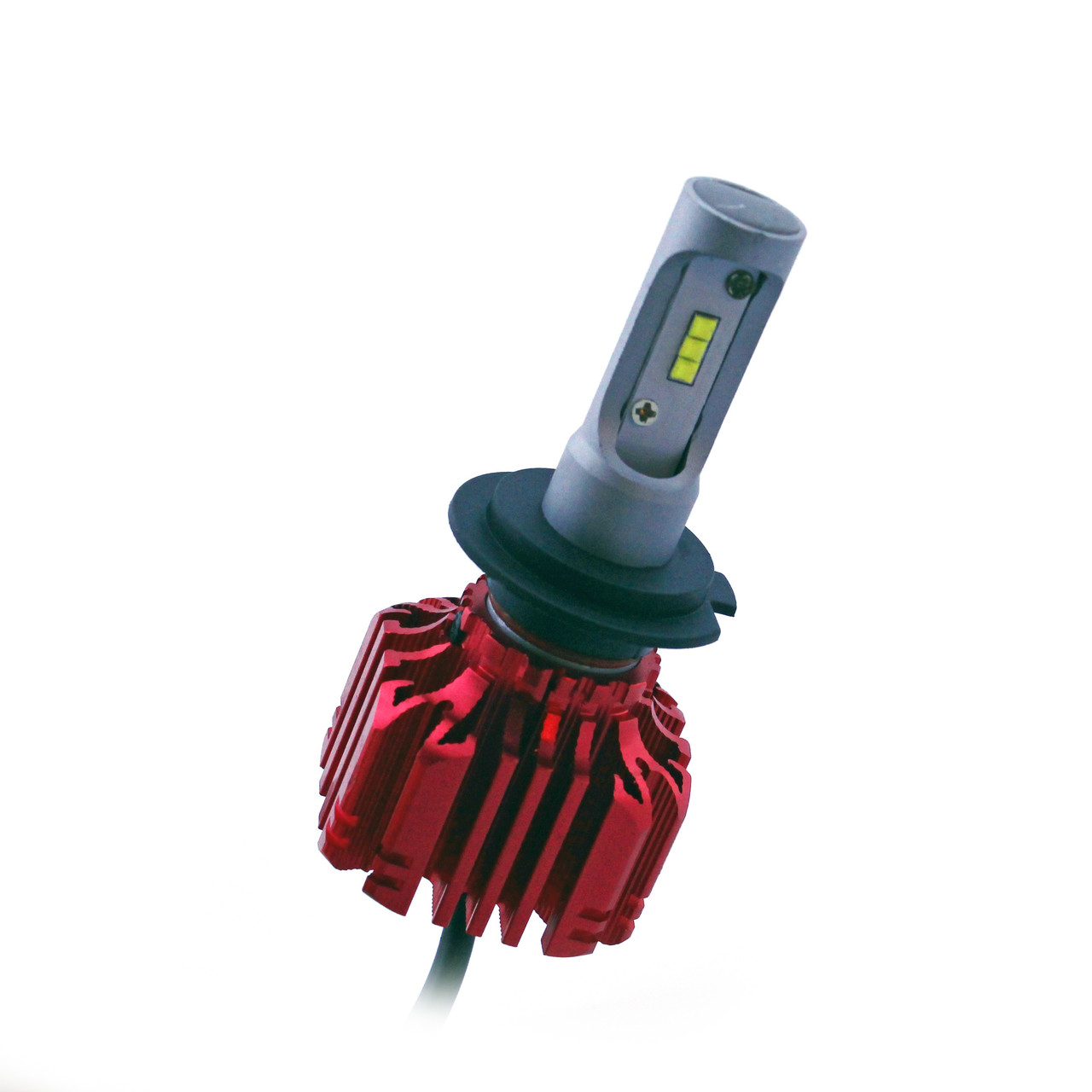 Комплект LED ламп R2 H7 5700-6500K 12-24 V 15 W з радіатором (діод CREE), фото 1