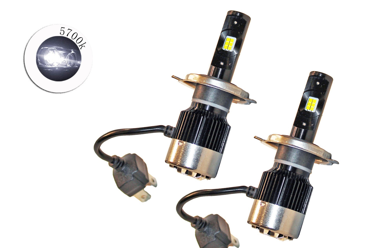 Комплект LED ламп FocusV H4 5700K 12 V радіатор з вентилятором (діод CSP)