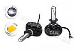 Комплект LED ламп S1 H1 6500 K 12-24 V з радіатором (діод CSP), фото 3