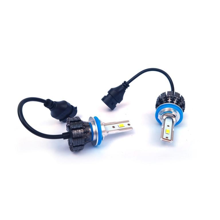 LED комплект S5 H11 (H8/H9/H16) 6000 К 12-24 V 15 W з радіатором (діод 3570)