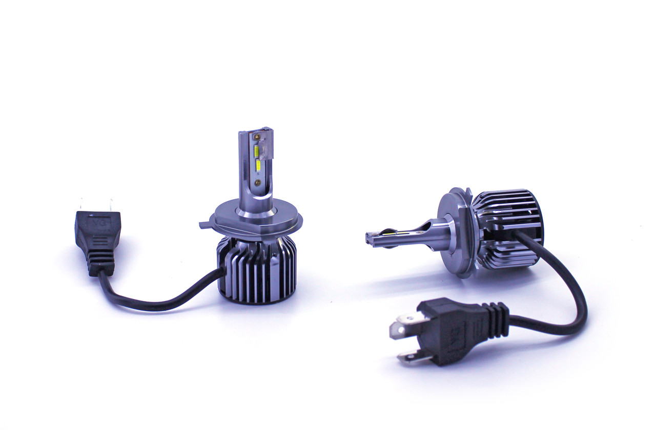Комплект LED ламп T18 H4 6000 K 9-32 V 26 W радіатор з вентилятором (діод CSP 1860)