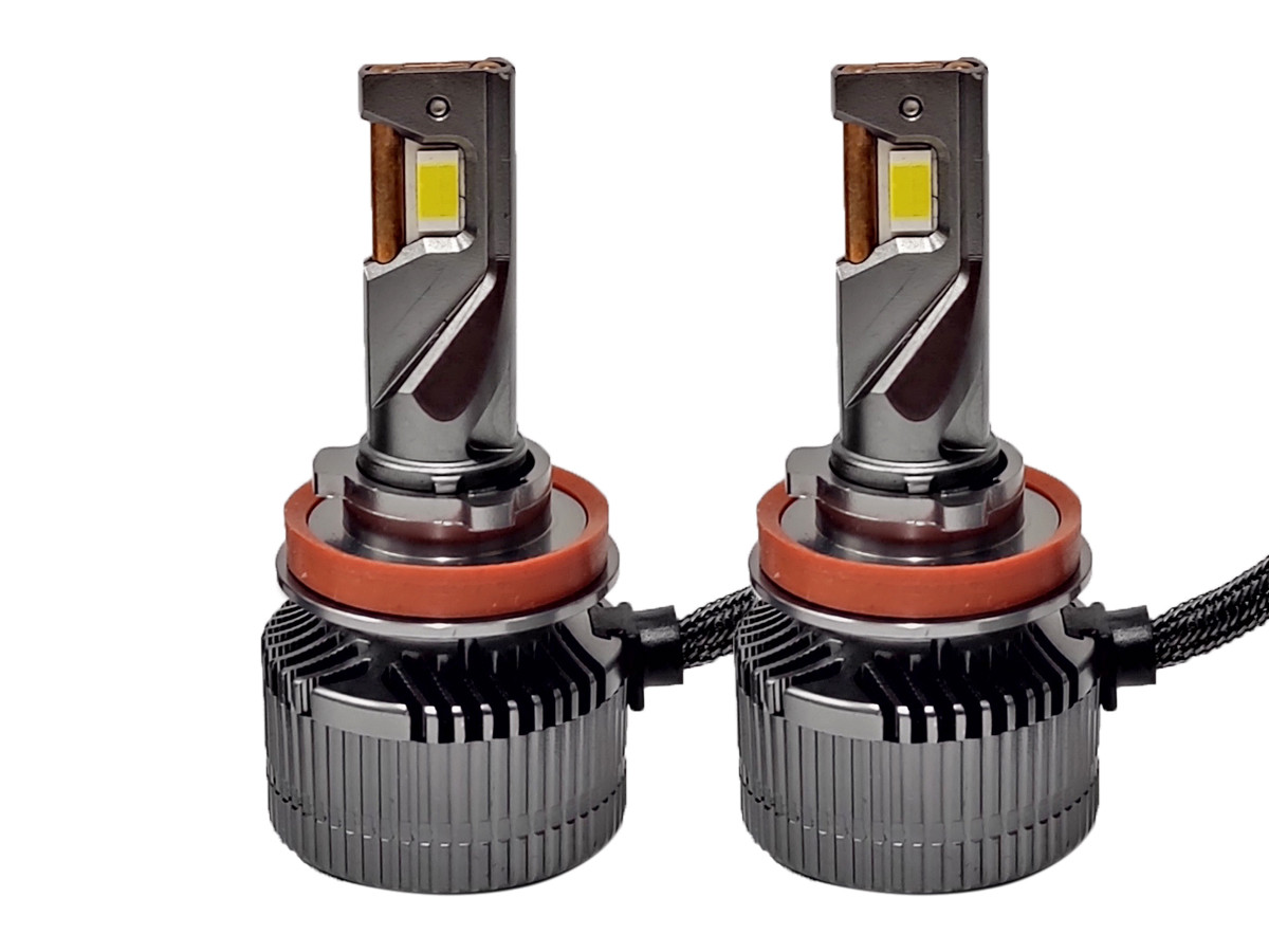 Комплект світлодіодних ламп GA675 H11 (H8,H9, H16) 6500 K 12-24 V 50 W радіатор з вентилятором (діод 3570)