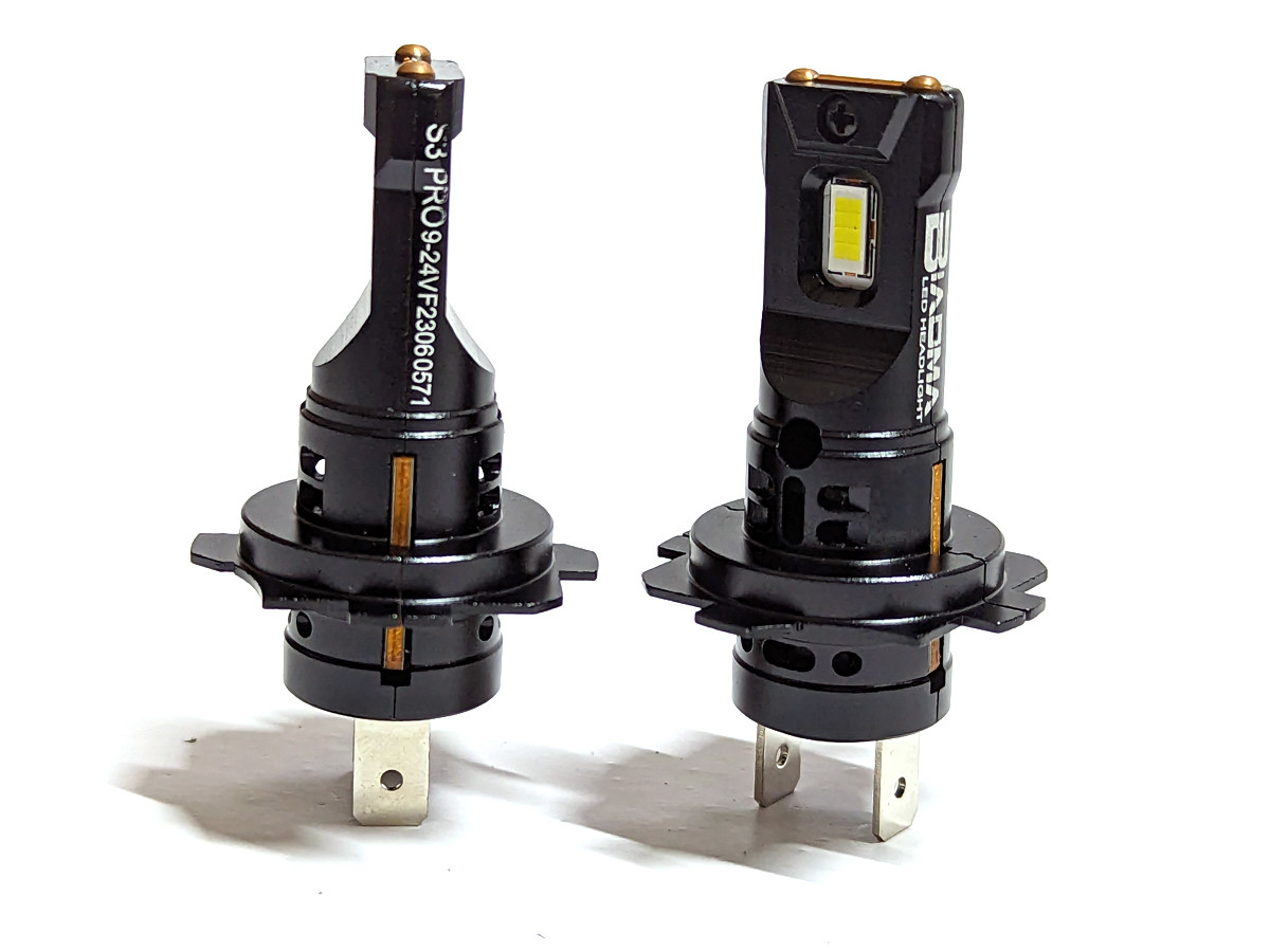 Комплект LED ламп S3 PRO H7 9-24 V 30 W chip 7035 CREE 6000 K радіатор із вентилятором, автоматичний контролер