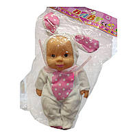 Пупсик 20 см,  костюмчик з вушками, 0054