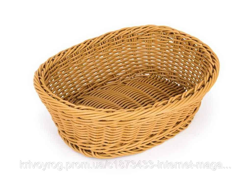 Кошик плетений 26х20см овальний ТМ EMPIRE, фото 1