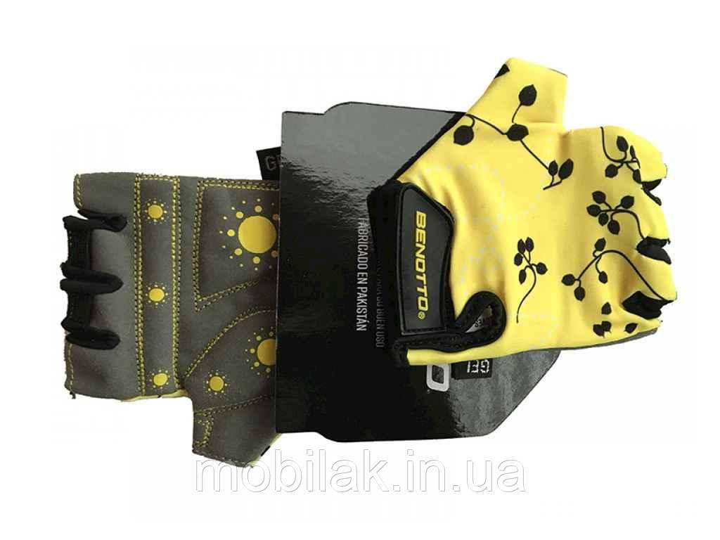 Перчатки дитячі відкриті S (Yellow/Grey) LCL-K6596 ТМ Benotto, фото 1