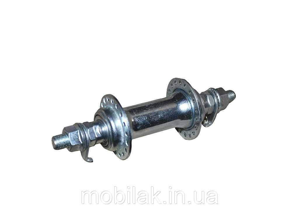 Втулка переднього колеса Хром 14G 32H под V-brake ТМ КОЛЕСО, фото 1