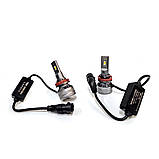 Комплект LED ламп Т8 PRO H11 55 W 9-32V CANBUS 5500 K радіатор з вентилятором (діод 3570 50mk), фото 3