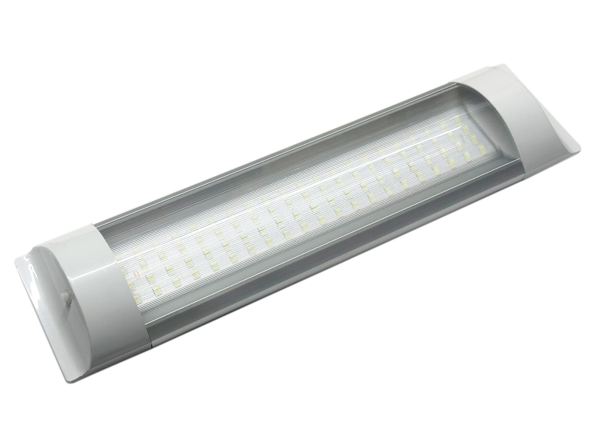 LED-плафон салону універсальний SND-0002 12-24 V 72 SMD 2835 WHITE з вимикачем. 300х75х25 мм