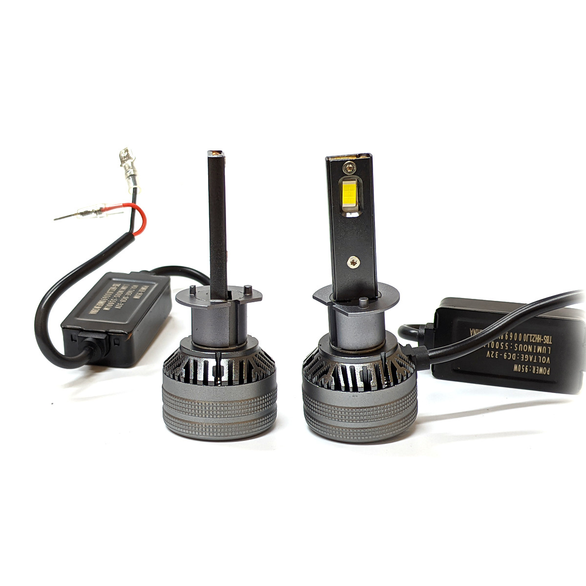 Комплект LED ламп Т8 PRO Н1 55 W 9-32V CANBUS 5500 K радіатор з вентилятором (діод 3570 50mk)