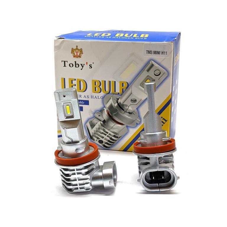 Комплект LED ламп Toby's TM3 mini H11 (H8/H9/H16) 9-32 V 22 W 6000 K з радіатором (діод 1860)