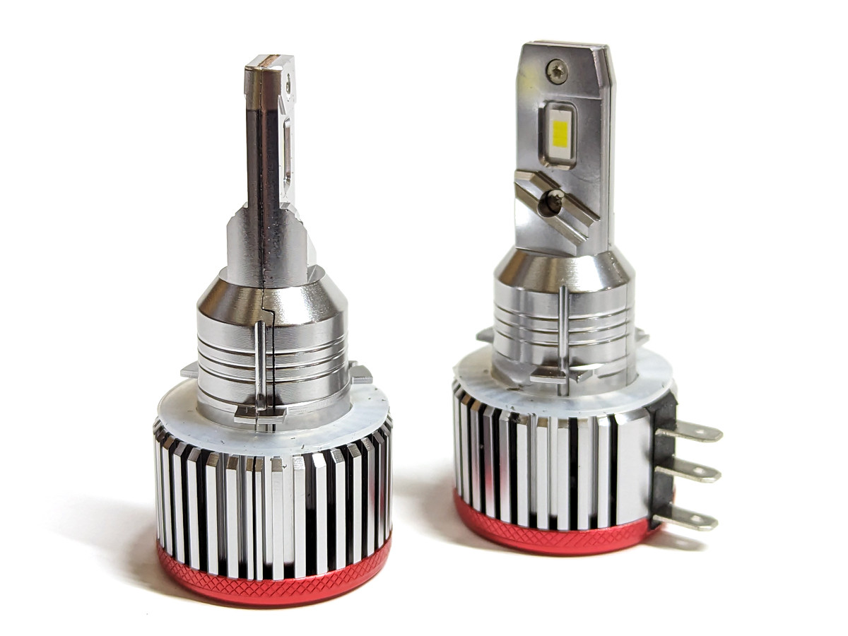 Комплект LED ламп S3 PRO H15 9-24 V 30 W chip 7035 CREE 6000 K радіатор із вентилятором, автоматичний контролер