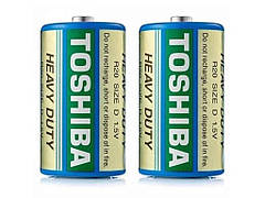 Батарейка сольова R20/D 2шт ТМ Toshiba