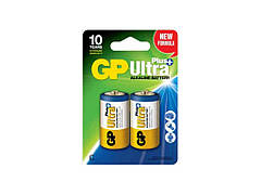 Батарейка лужна LR14/C Ultra Plus Alkaline 14AUP-U2 2шт (блістер) ТМ GP