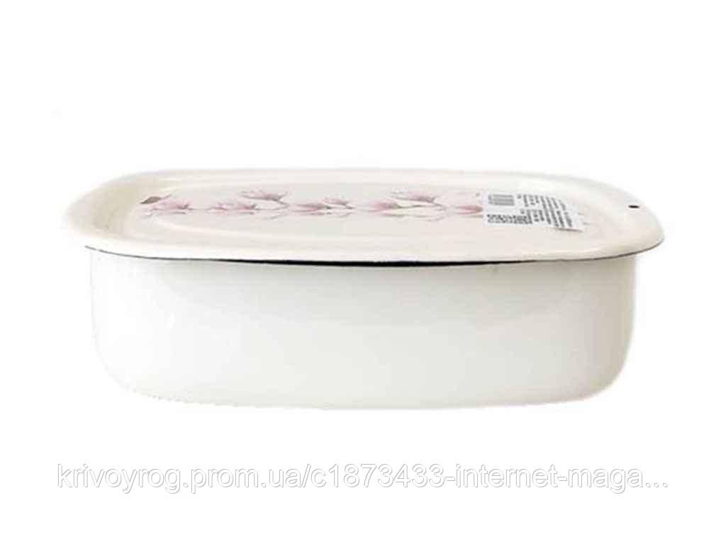 Лоток єм. 1,5л /2 з кришкою Магнолія (молочна) I2508/2 ТМ IDILIA, фото 1
