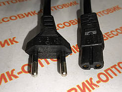Потовщений мережевий кабель живлення для радіоприймача. ліхтарика 1.5м