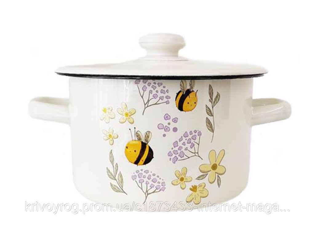 Каструля ем. 4,5л /2 циліндрична Бджілка (молочна) I1615/2 ТМ IDILIA, фото 1