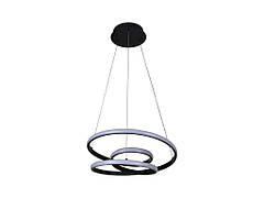 Люстра LED 2700-6000К Lamantino з пультом та APP, 80W, 3400Лм, 450х250мм, чорний, алюм/акрил. Арт.51-313-019