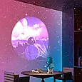 Проєктор зоряного неба лампа нічник Astronaut Projector Lamp K2301 зі змінними картриджами, фото 11
