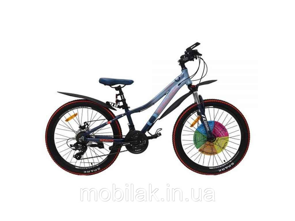 Велосипед 24 MONTERO JUNIOR рама 11 (21 sp) перлинний світло-блакитний ТМ SPARK, фото 1