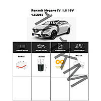 Комплект фільтрів Renault Megane IV 1.6 16V (2015-) WIX