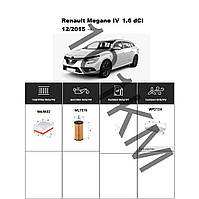 Комплект фільтрів Renault Megane IV 1.6 dCi (2015-) WIX