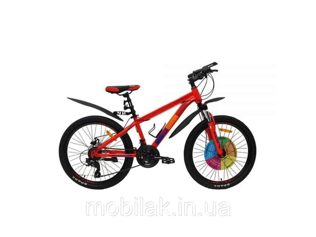 Велосипед 24 FORESTER 2.0 Junior рама 13 (21 sp) неоновий яскраво-червоний ТМ SPARK, фото 1