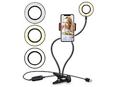 Кільцева лампа d=8,8см;h=47см 2800K-7000K з 1 тримачем Professional Live Stream ТМ RING FILL LIGHT