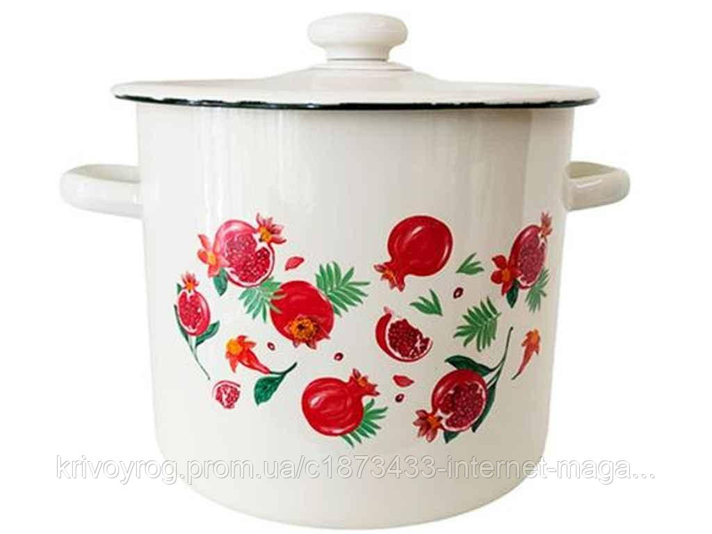 Каструля ем. 7л /2 циліндрична Гранат (молочна) I1620/2 ТМ IDILIA, фото 1