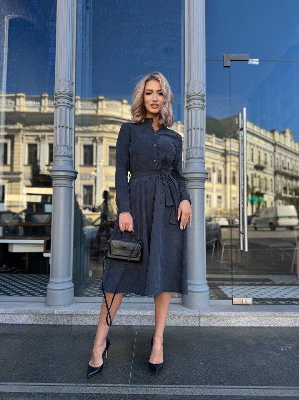 Жіноча сукня; Колір:Шоколад,баклажан,графіт,бутилка ; Розміри: 42-44,46-48, 50-52,54-56 ;, фото 1