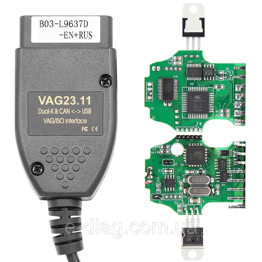 Сканер Vag com vcds 23.11 Діагност на російській мові автосканер + відео