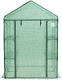 Садова теплиця 140x140 см 8 полиць focus garden зелена, фото 2