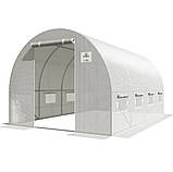 Теплиця парник 2,5x4x2 м focus garden біла 4 секції, фото 2