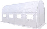 Теплиця парник 2,5x4x2 м focus garden біла 4 секції, фото 3