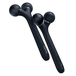 Електронний ультразвуковий ролик для обличчя GESKE Sonic Facial Roller 4в1 black