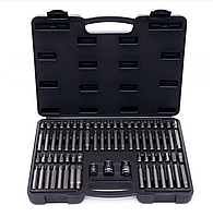 Набір біт torx з адаптерами kraft&dele kd10954 75 елементів в кейсі