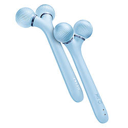 Електронний ультразвуковий ролик для обличчя GESKE Sonic Facial Roller 4в1 aquamarine
