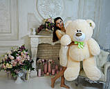 М'яка іграшка ведмедика (155 см), Харків "Персиковий", фото 5