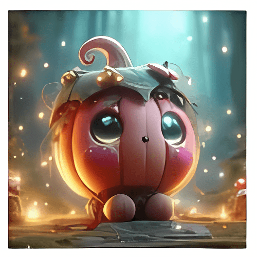 Набір для творчості 5D алмазна мозаїка "Мила жива гарбузка", повний комплект, 20x20 см, фото 1